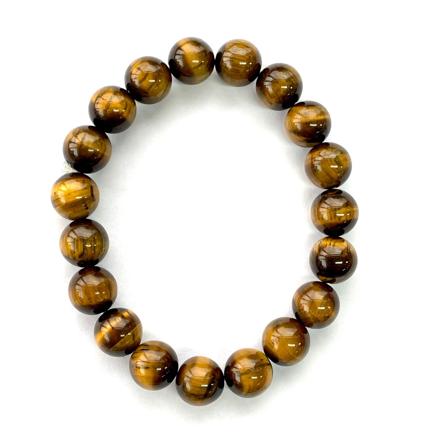 Tiger Eye Beads Bracelet - 10mm Tiger Eye Beads Bracelet - 10mm